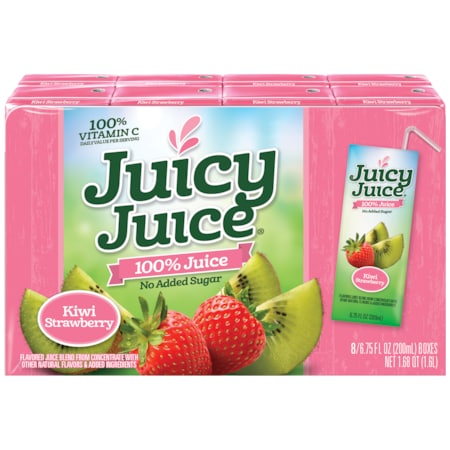 Juicy Juice Juicy Juice Single Serve Kiwi Strawberry 6.75 fl. oz. Boxes, PK32 15896